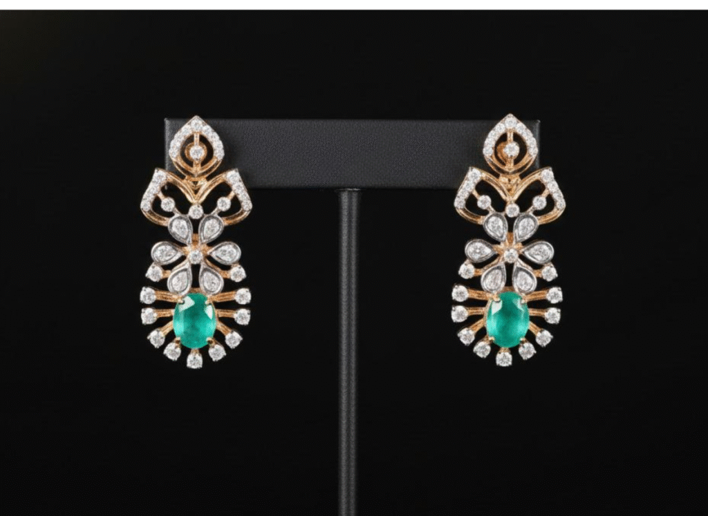 Butta Bomma Jewellery Green hangings
