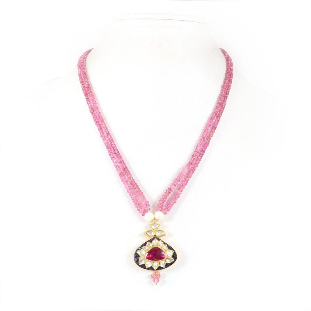 Butta Bomma Jewellery Pink crystal chain