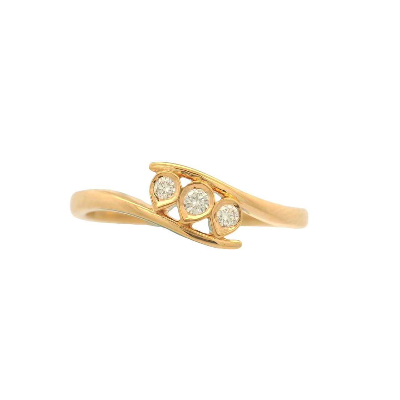 Butta Bomma Jewellery White Curved Ring