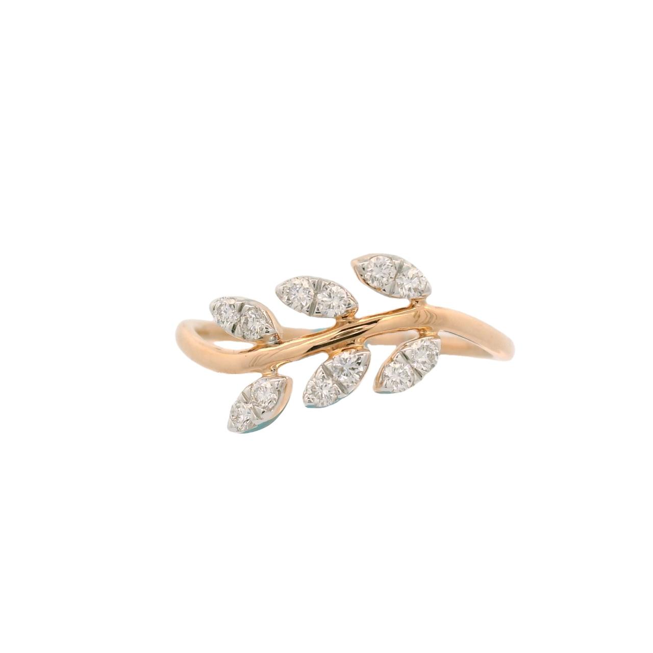 Butta Bomma Jewellery Leaf Design Ring